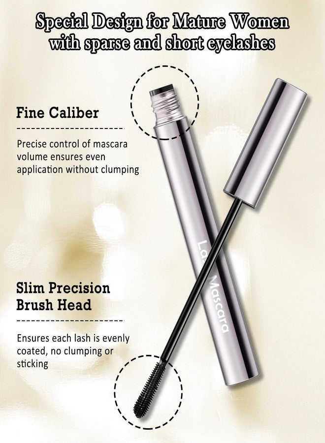 Lestpola Brown Mascara for Older Women 60 Plus, Tube Máscara Volume and Length for Mature Women with Thinning Lashes, Hypoallergenic Prime Mascara for Sensitive Eyes, Non Clumping Waterproof Long Lasting-02 - Image 3